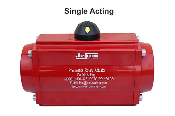 Single Acting Pneumatic Rotary Actuator