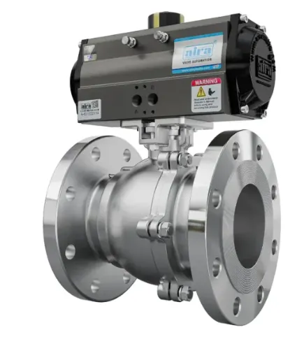 PNEUMATIC BALL VALVE SS304 2 PC FLANGED END 150#/300# (25MM)