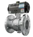 PNEUMATIC BALL VALVE SS304 2 PC FLANGED END 150#/300#