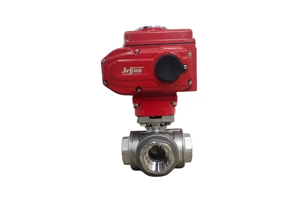 MOTORIZED BALL VALVE SS304 3 WAY L/T PORT