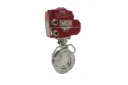MOTORIZED BUTTERFLY VALVE S.S.304 BODY S.S.304 DISH